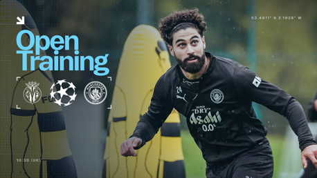 WATCH: City's pre-Villarreal training session 