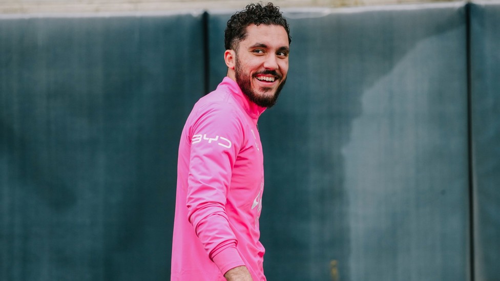 HAPPY MAN : Rayan Cherki in good spirits