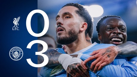 Liverpool 0-3 City: resumen breve