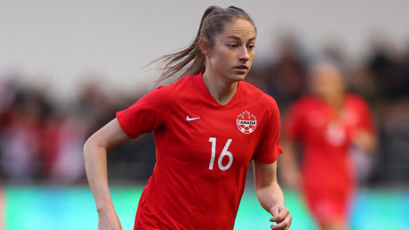 COURAGEOUS: Christine Sinclair has backed Janine Beckie to bounce back from Canada's World Cup disappointment
