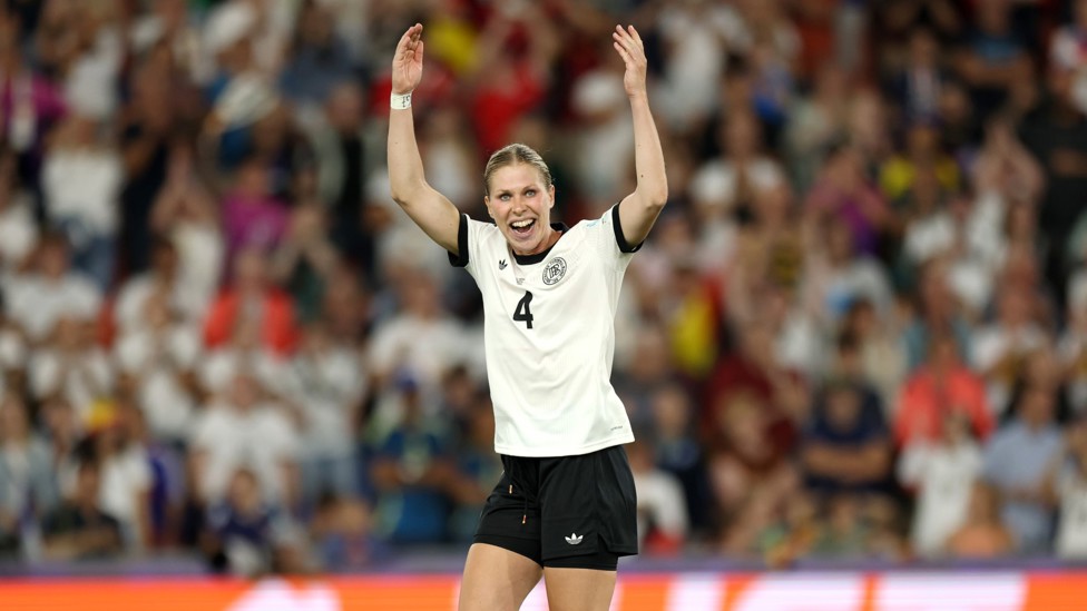 PENALTIES : Rebecca Knaak fires home her penalty as Germany beat France 6-5 in their quarter-final shootout