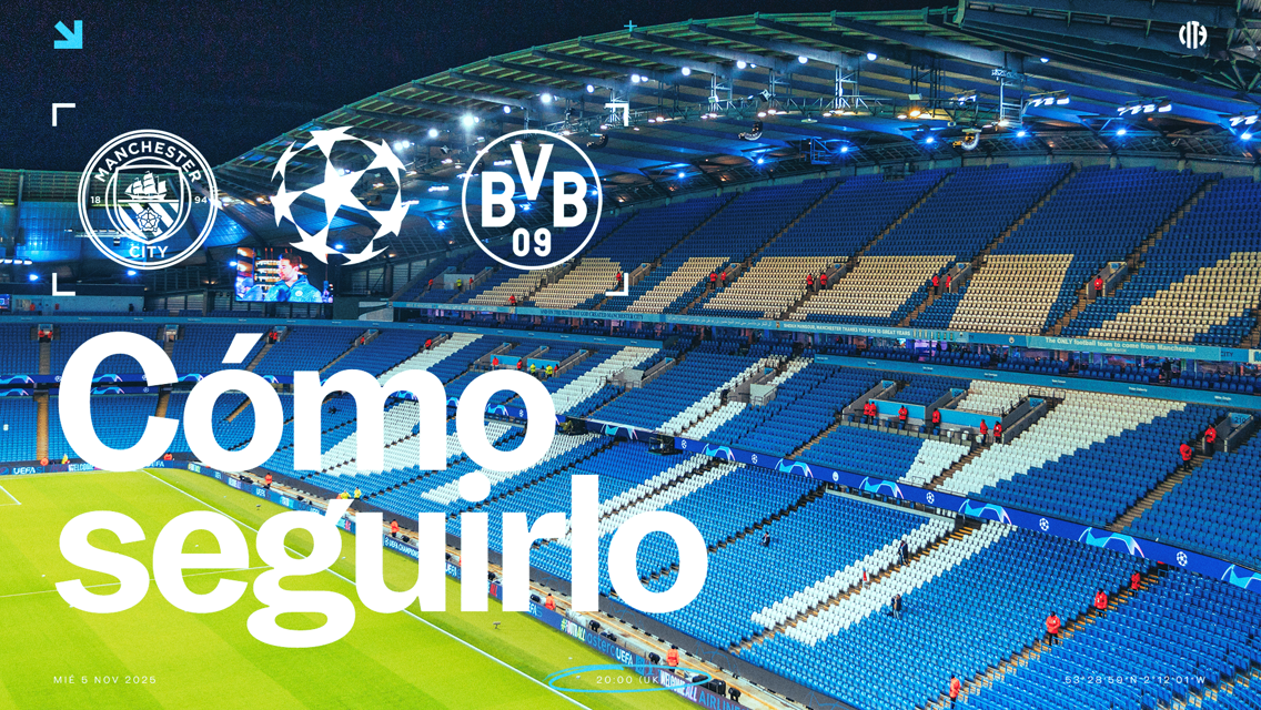 City v Borussia Dortmund: horarios y TV