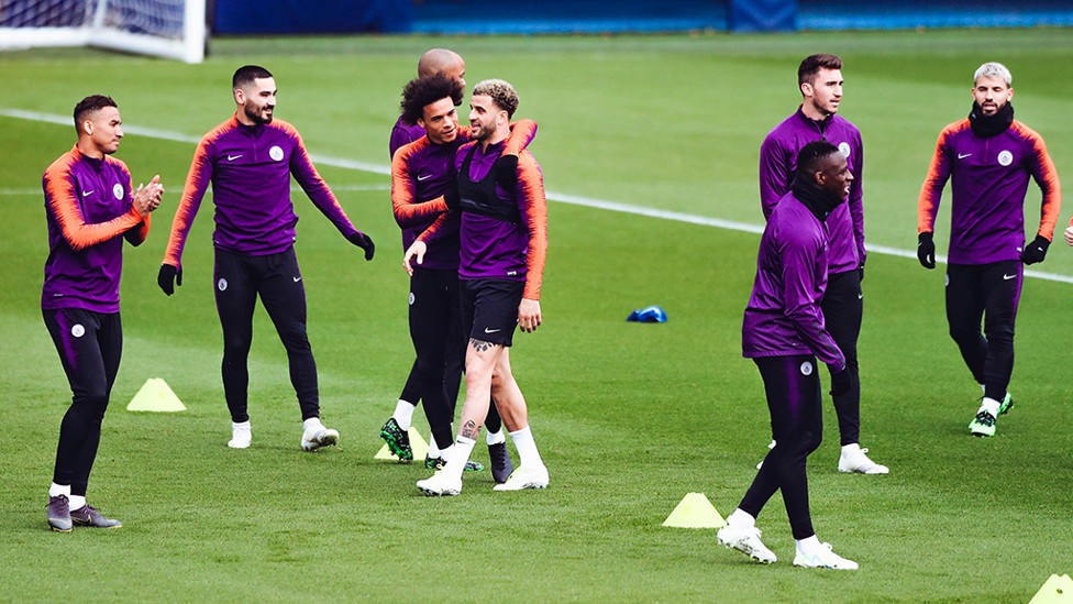 KYLE, IT COULD BE YOU : Whatever Kyle Walker has lost at, Leroy and Ilkay don't look that sympathetic