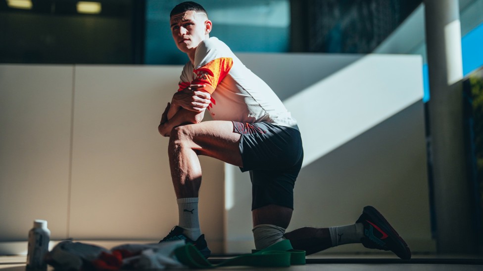 LIGHT ENTERTAINER : Phil Foden after his derby heroics