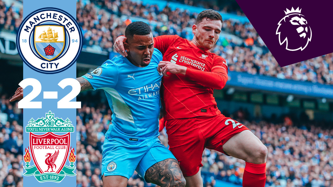 City 2-2 Liverpool: Brief highlights