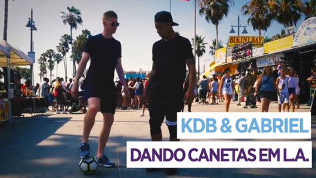 Gabriel Jesus & De Bruyne Nutmeg em L.A.