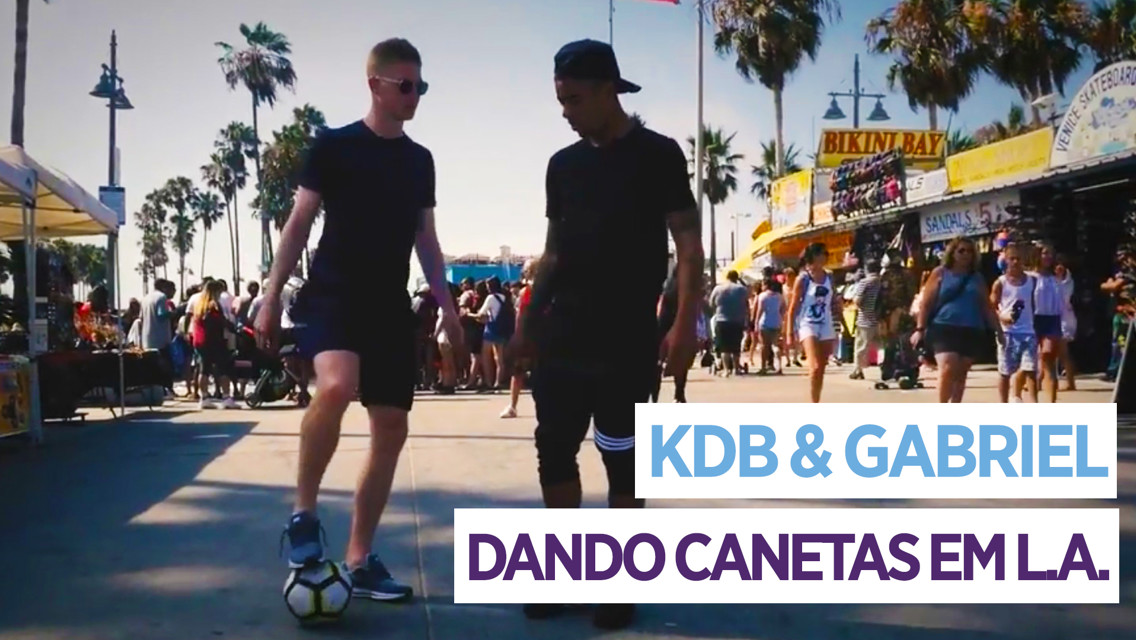 Gabriel Jesus & De Bruyne Nutmeg em L.A.