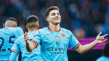 JOLLY JULIAN: Alvarez enjoyed that one!