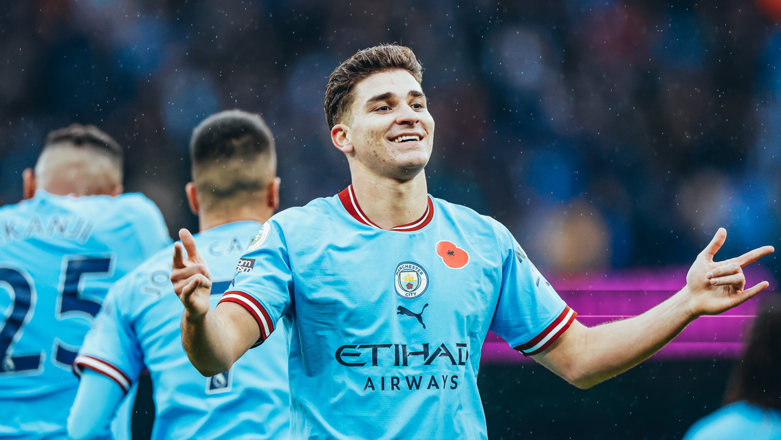 JOLLY JULIAN: Alvarez enjoyed that one!