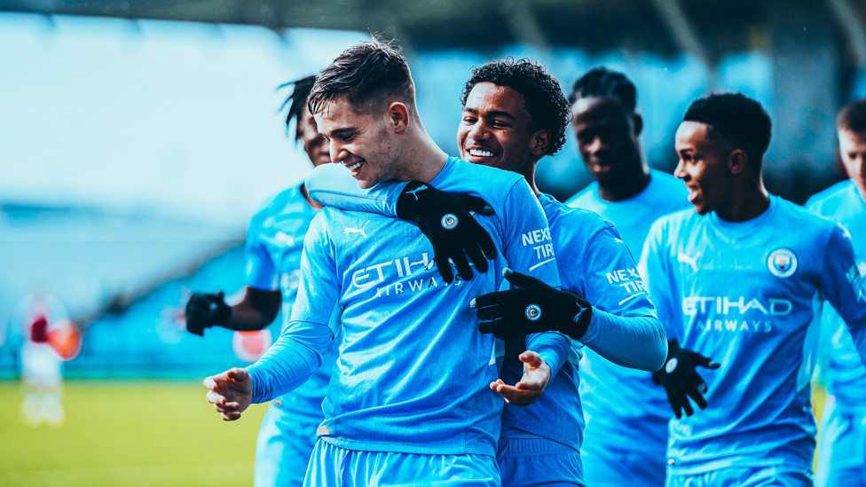 MAC ATTACK : A James McAtee brace helps our EDS to a 2-0 win over title rivals West Ham, 20 February 2022.
