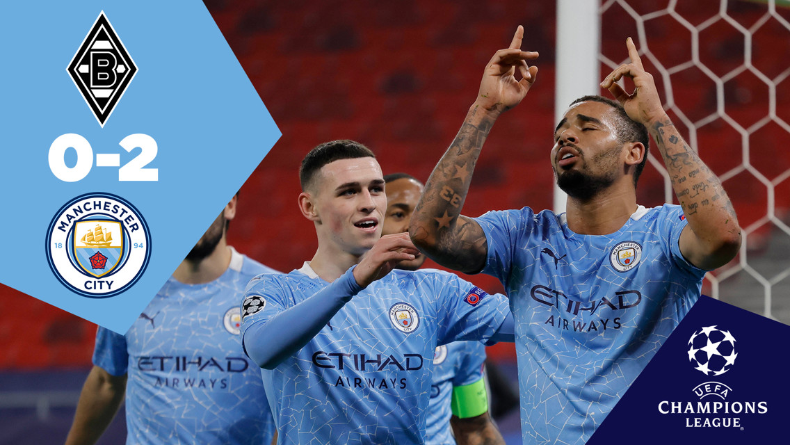Gladbach 0-2 City: Full-match replay