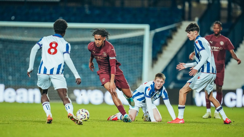 LEADING MAN: Skipper Kaden Braithwaite in the thick of the action
