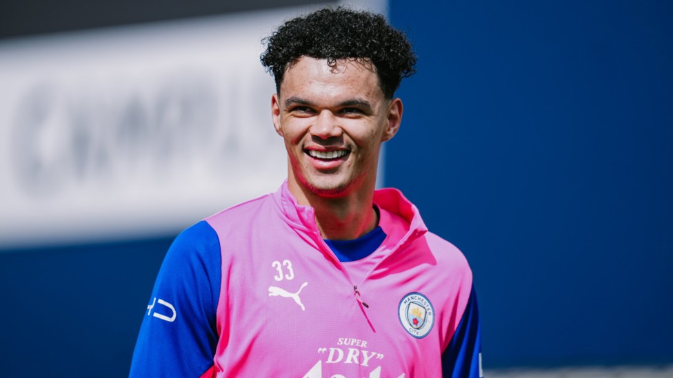 SUNNY SIDE UP: Nico O'Reilly is happy in his work!