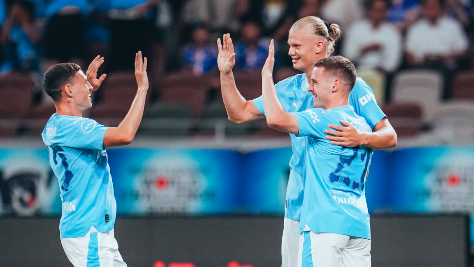 INSTANT IMPACT : Erling Haaland struck within seven minutes