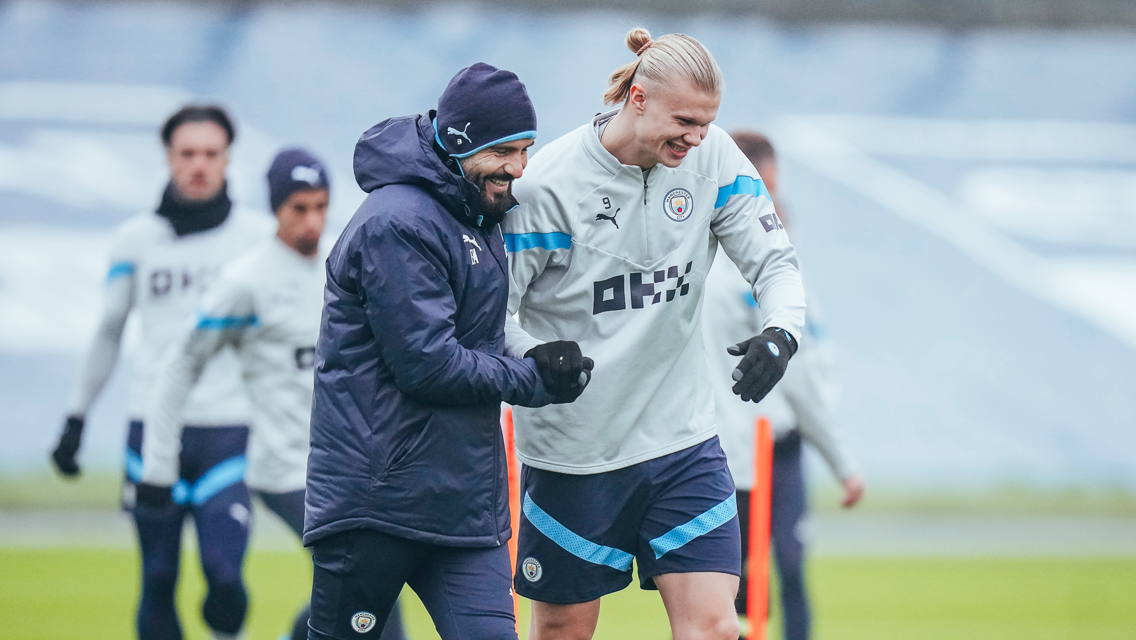 Training: City are up for the Cup!