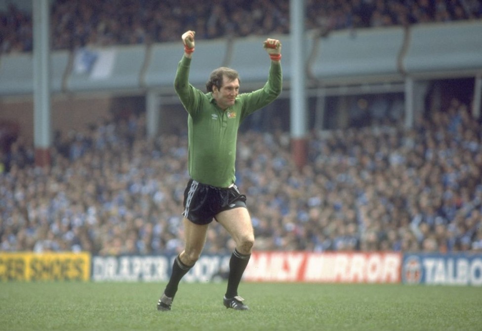 TRUE BLUE: Joe celebrates City's 1981 FA Cup semi-final win over Ipswich.