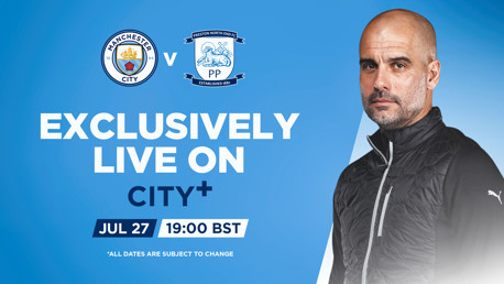 Watch City v Preston North End live on CITY+