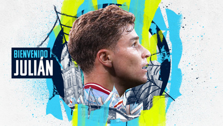 Julián Álvarez llega al City