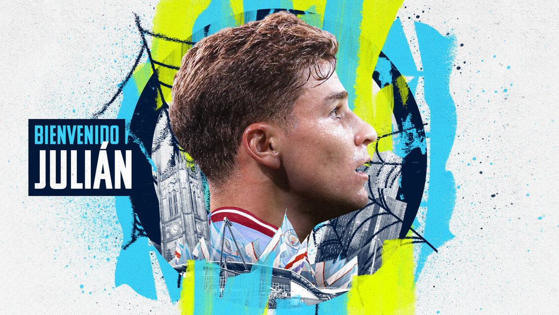 Julián Álvarez llega al City