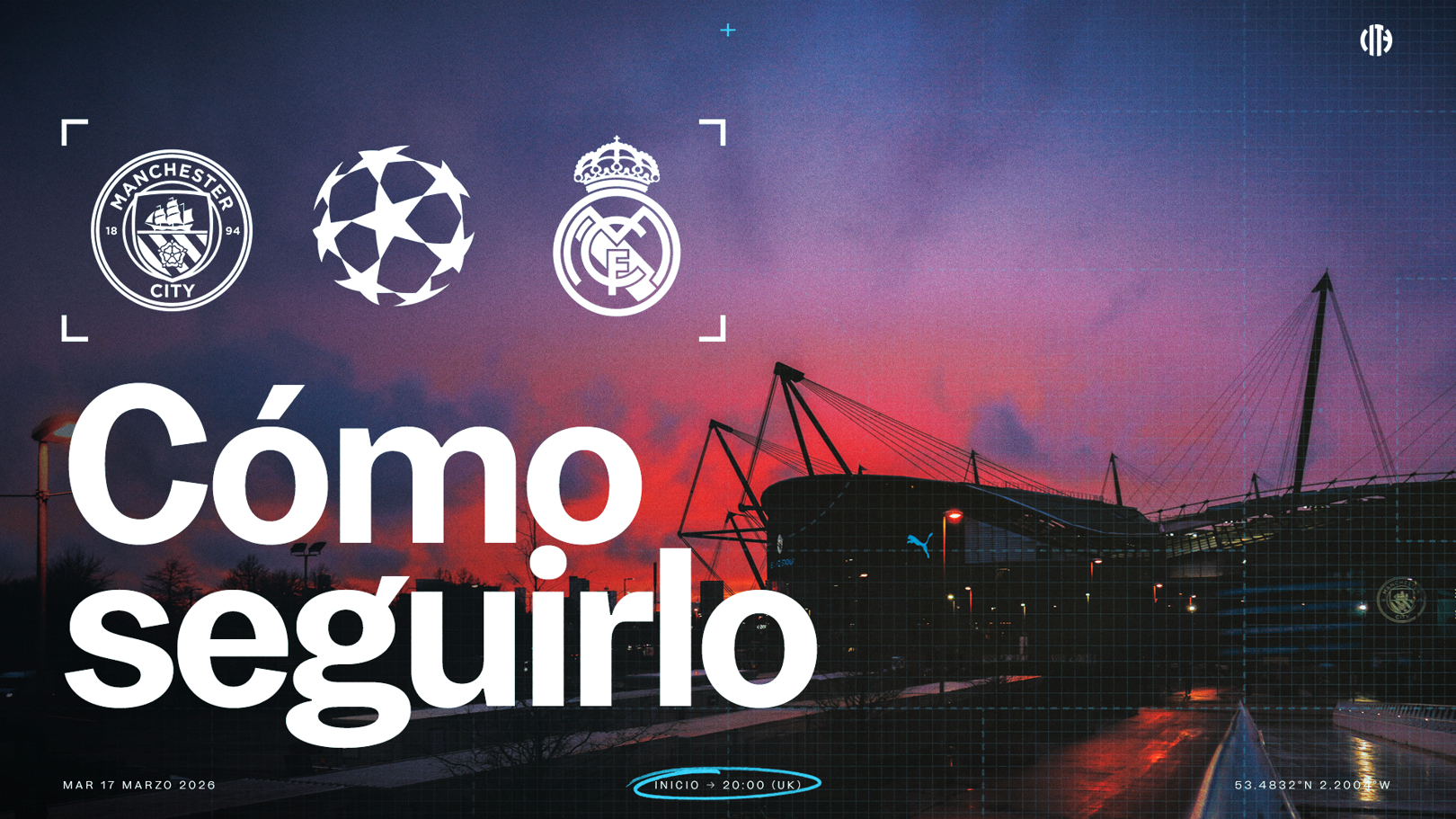  City v Real Madrid: horarios y TV