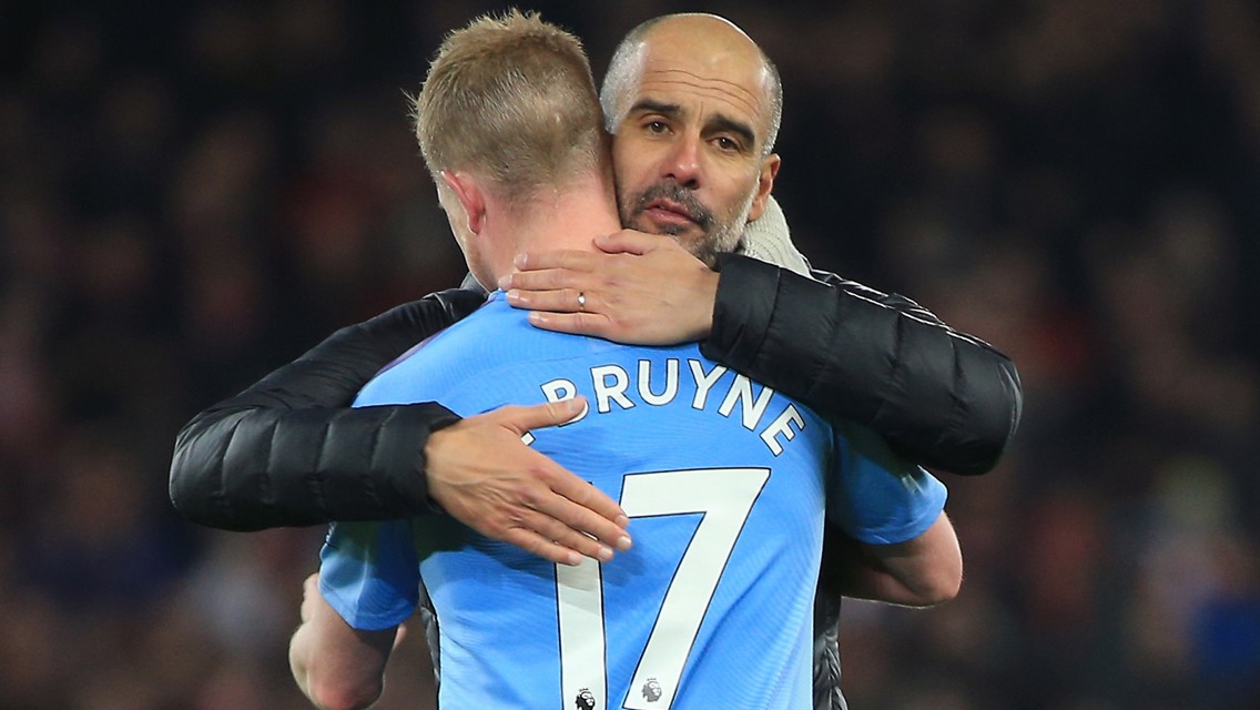 De Bruyne and Guardiola shortlisted for top UEFA awards