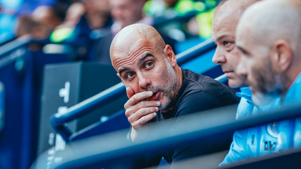 THE BOSS: In the dugout.