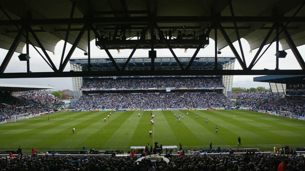 END OF AN ERA : Final game at Maine Road in 2003.