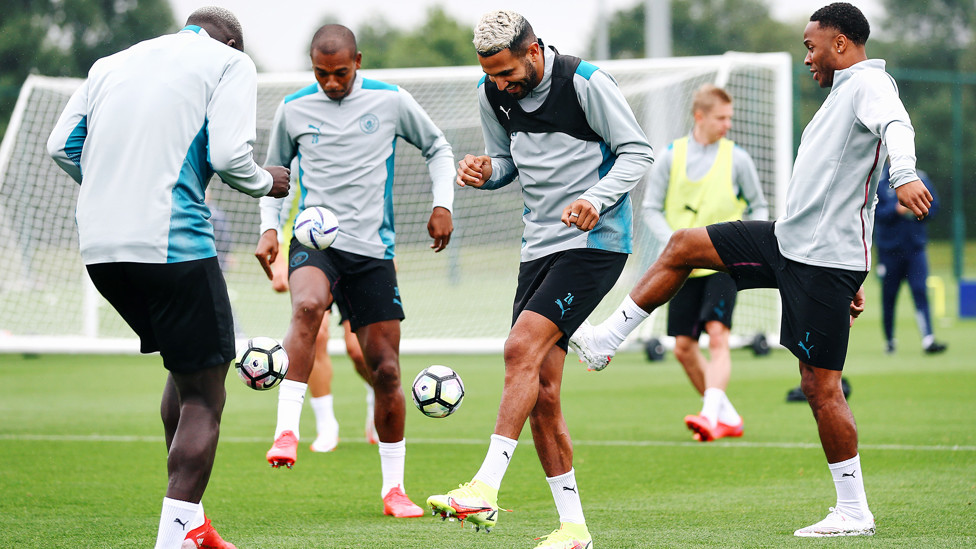 Warm up for the big match...