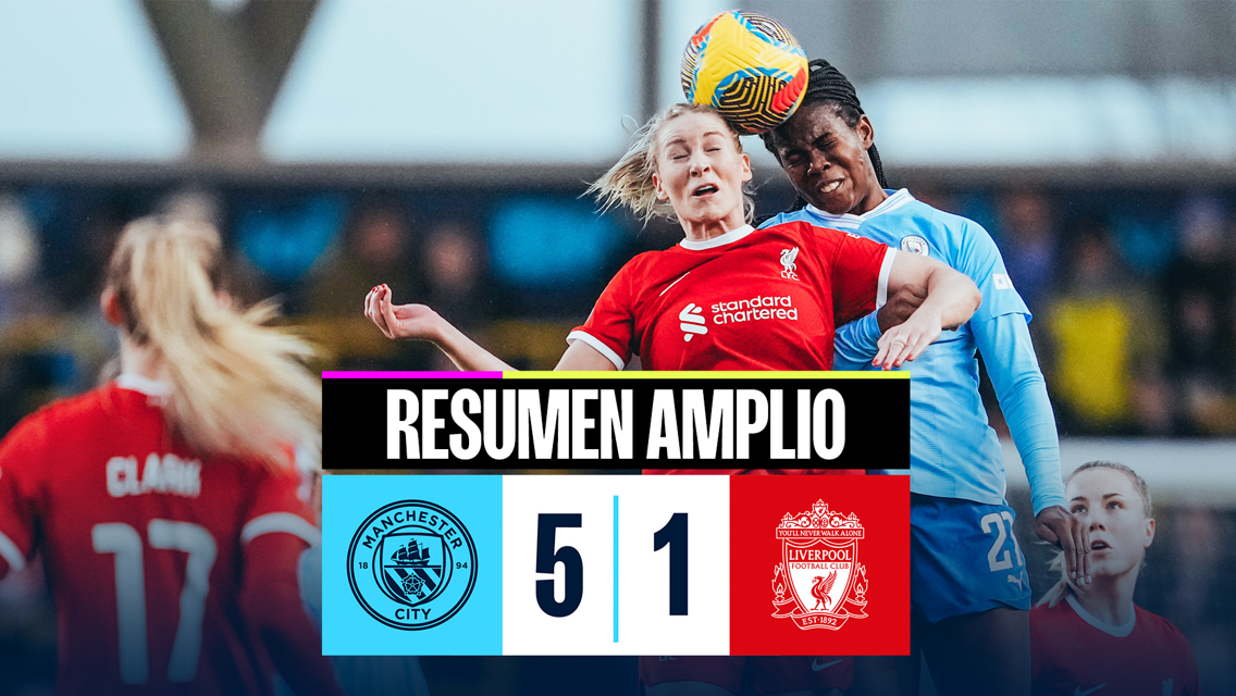 City 5-1 Liverpool: resumen amplio