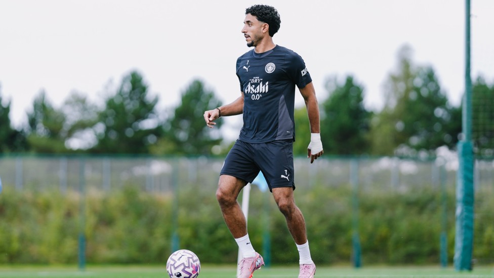 ON THE BALL : Omar Marmoush in possession