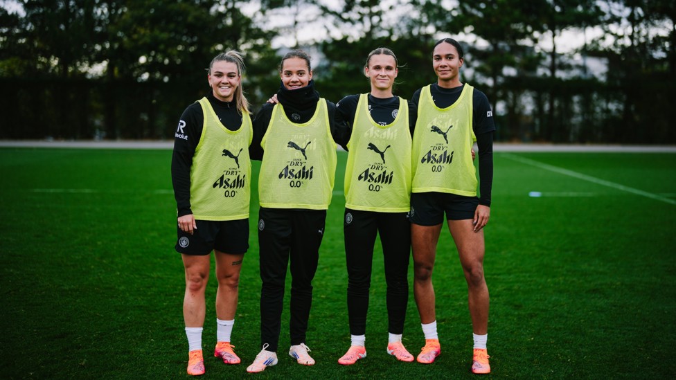 SQUAD GOALS : Laura Wienroither, Iman Beney, Kerstin Casparij and Jade Rose