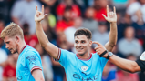 SERGIO FLASHBACKS: Alvarez does the trademark Aguero celebration.