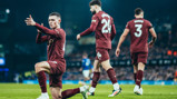 MARKSMAN: Foden celebrates in trademark fashion.