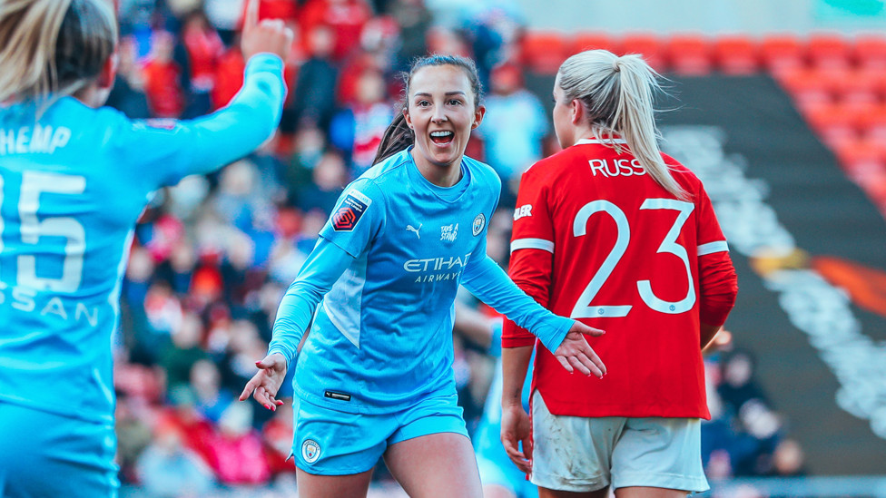 UNITED UNDONE : City come away from the Leigh Sports Village with a 4-1 win over Manchester United in the Women's FA Cup, 27 February 2022.
