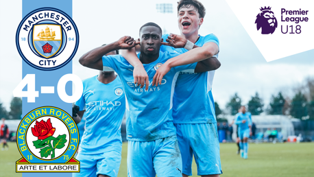 Highlights: City U18s 4-0 Blackburn Rovers U18s