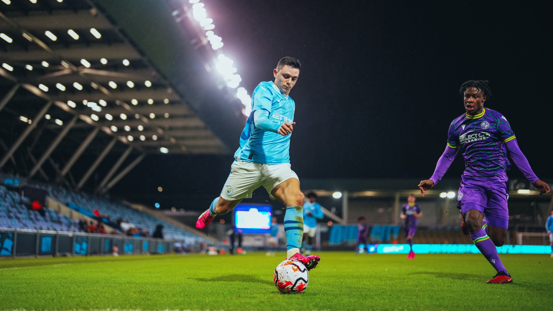 CROSS PURPOSES: Ashton Muir on the charge.