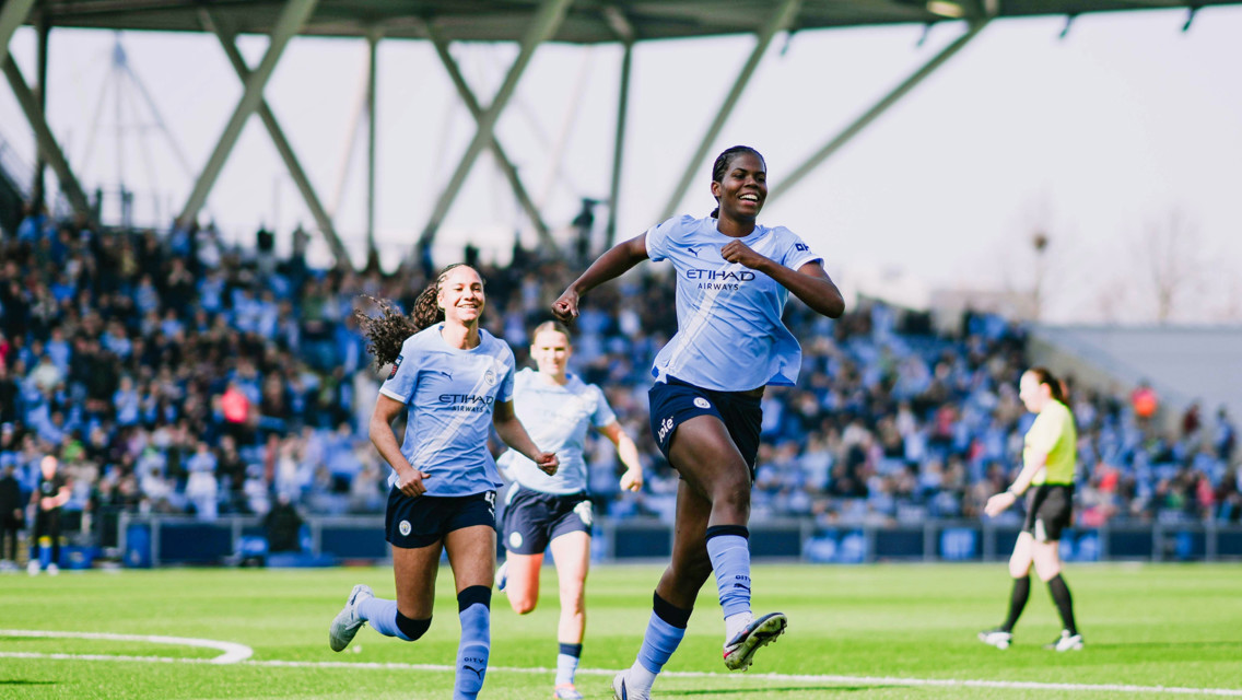 Gallery: Record breaking Bunny Shaw hat-trick helps seal the win