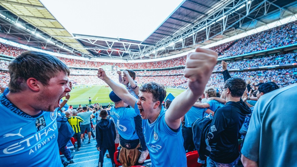 WEMBLEY WINNER : And the fans enjoyed it too