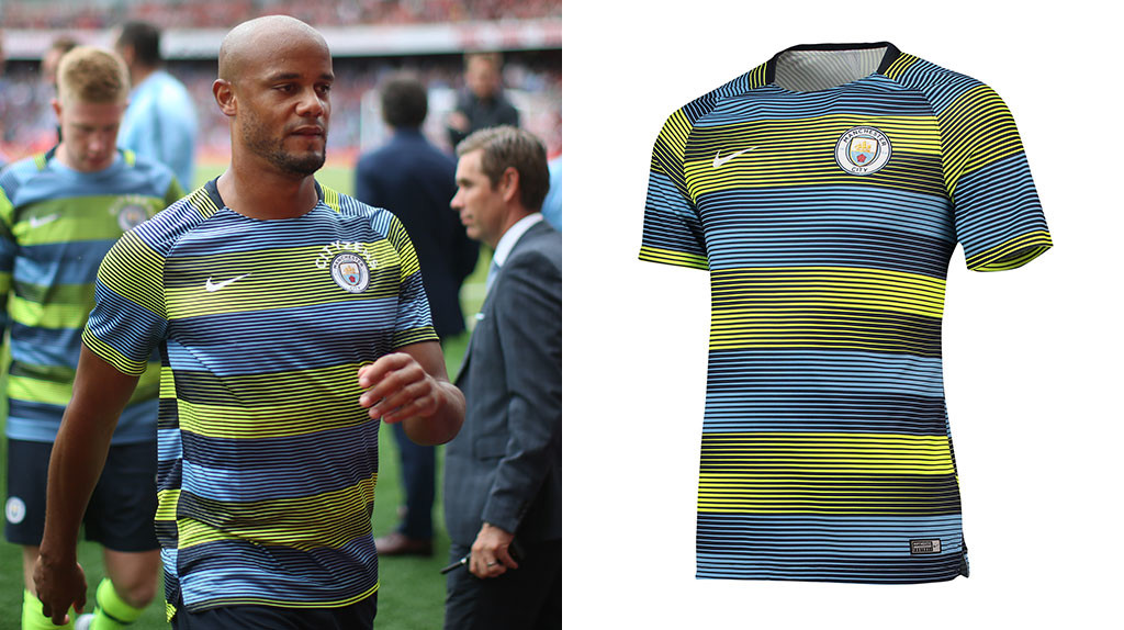 man city pre match kit