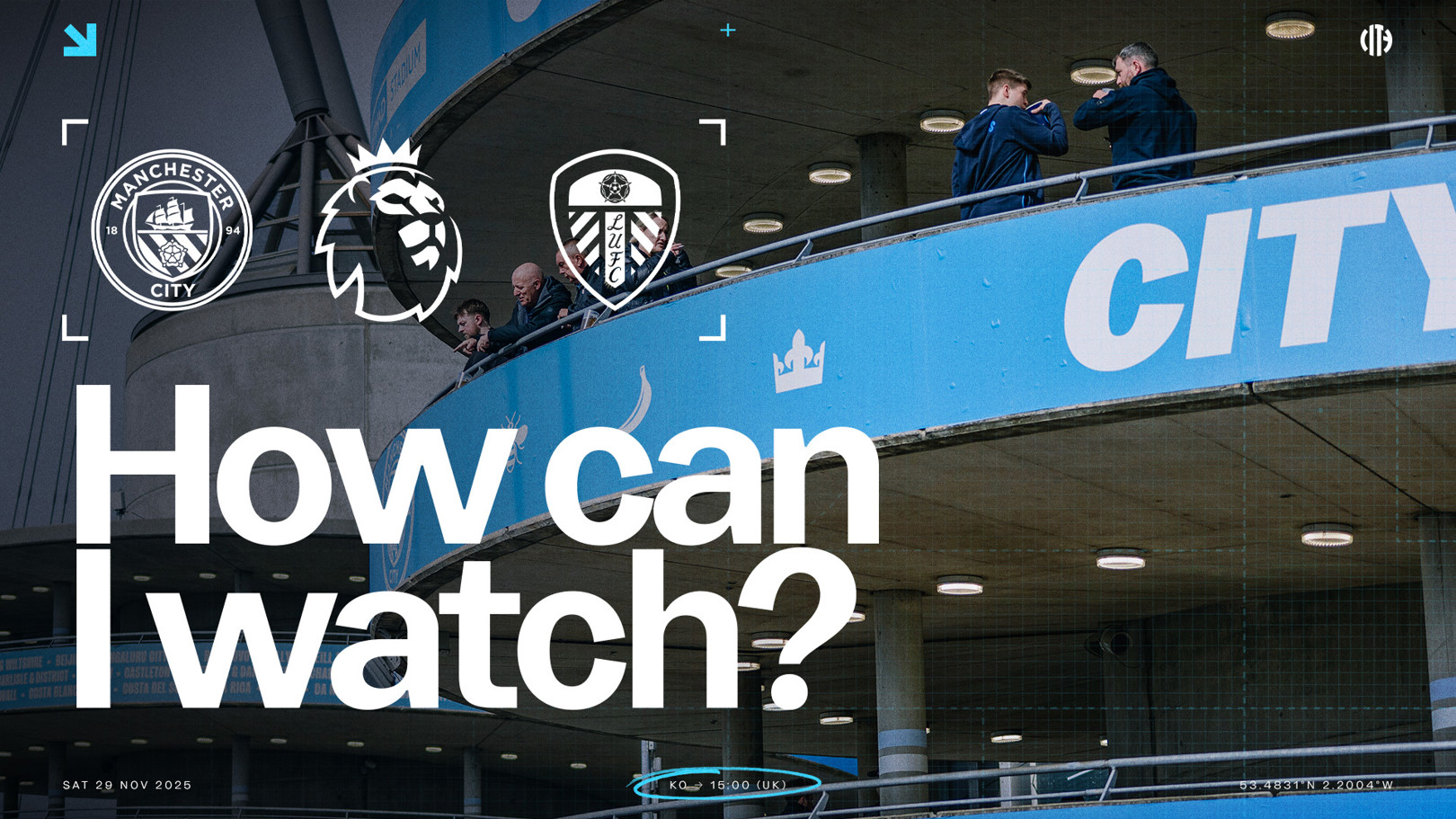 How can I watch City v Leeds on TV?