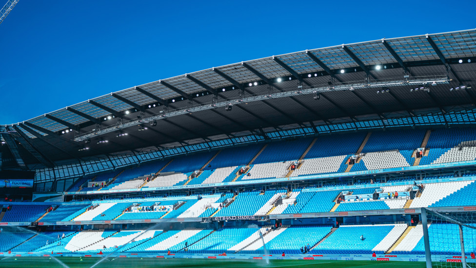 FRIDAY FOOTBALL : The sun shines on the Etihad ahead of the visit of Wolves.