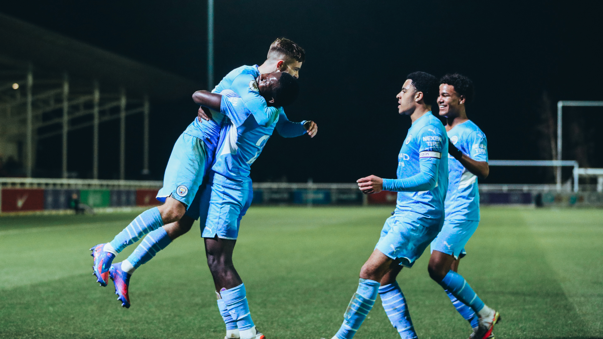 LIFT-OFF: City celebrate after James McAtee's opener
