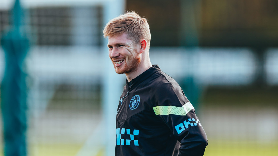 ALL SMILES : Kevin De Bruyne in good spirits ahead of Fulham