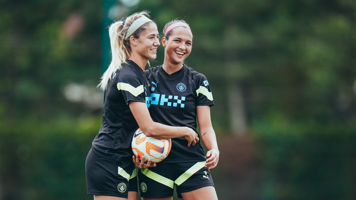 Training: Sharpening up for Champions League challenge