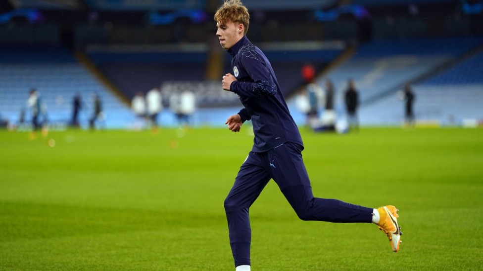 CALLED UP : Youngster, Cole Palmer getting ready for action in the pre-match warm up