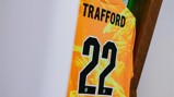 A sports jersey with the name 'Trafford' and number '22'.