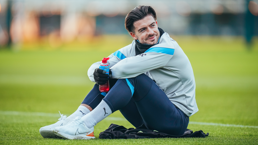 WING WIZARD : Jack Grealish takes a well-earned break