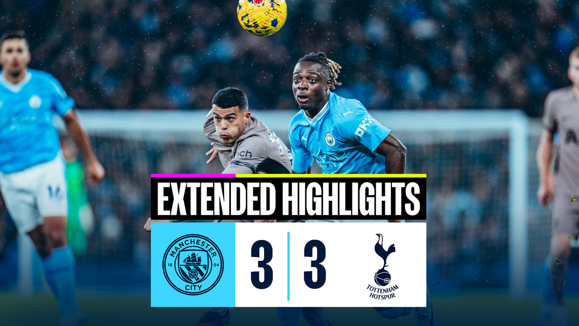 City 3-3 Spurs: Cuplikan Panjang