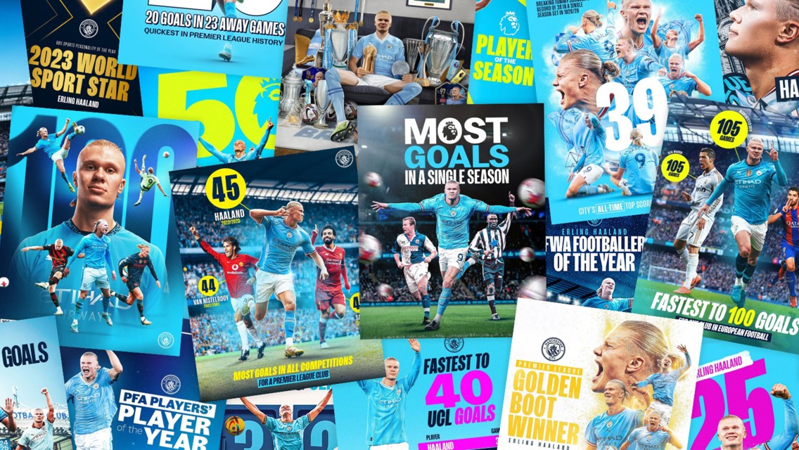 Erling Haaland's record-breaking City career so far