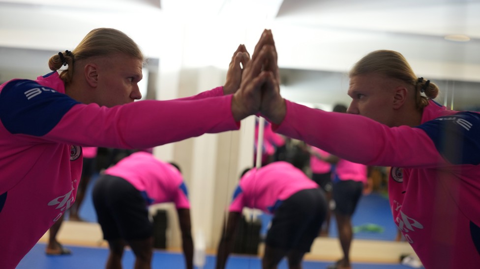 DOUBLE TROUBLE: Dear defenders... imagine if there were two Erling Haalands!